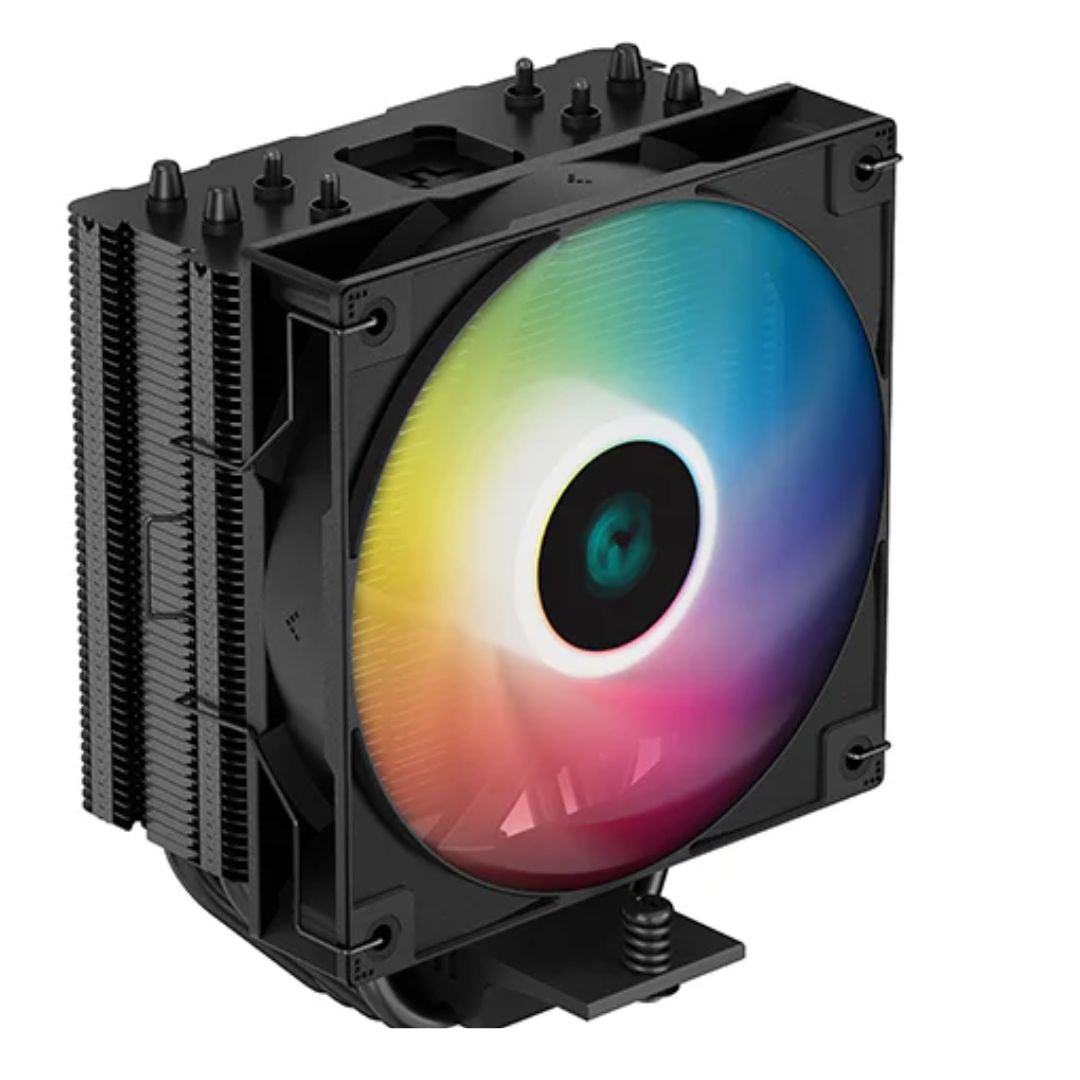 DeepCool AG400 Black ARGB Single Tower CPU Cooler, TDP 220W,120mm Static ARGB Fan, 4 Direct-Touch Copper Heat Pipes,LGA1851/1700/1200/115X/AM5/AM4 DeepCool AG400 Black ARGB Single Tower CPU Cooler, TDP 220W,120mm Static ARGB Fan, 4 Direct-Touch Copper Heat Pipes,LGA1851/1700/1200/115X/AM5/AM4